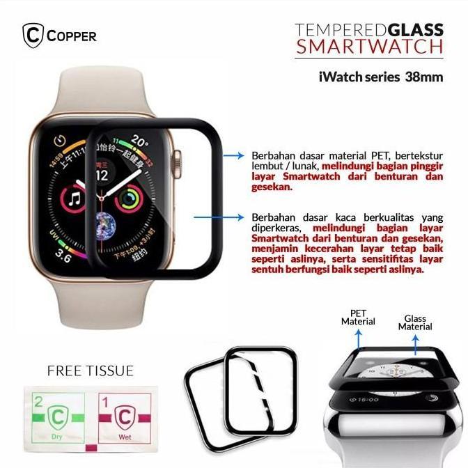 Apple iWatch 38mm - COPPER Anti Gores Polymer Nano PMMA (Bahan Mika)