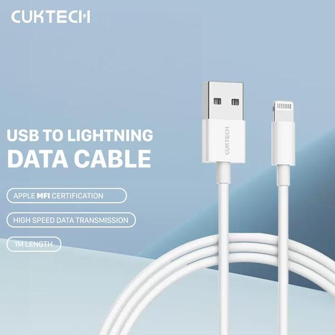 Cuktech Kabel Data USB-A To Lightning MFI Charging Cable