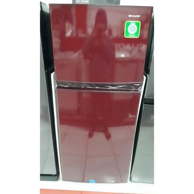 KULKAS 2 PINTU SHARP SJ-195MD-SR/SG SJ195MD SR / SG SJ 195 MD [BDG]