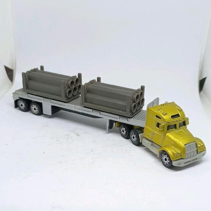 matchbox convoy tractor cab peterbilt kenworth aero pipe trailer truck 1/87 loose diecast (s)
