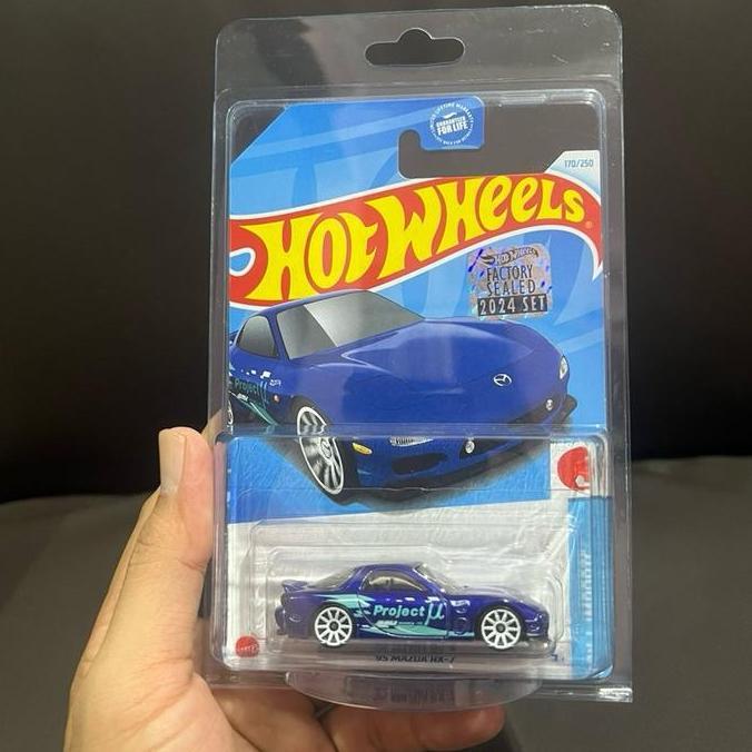 Hot Wheels 95 Mazda RX-7 RX7 Blue FS 2024 Factory Seaeld
