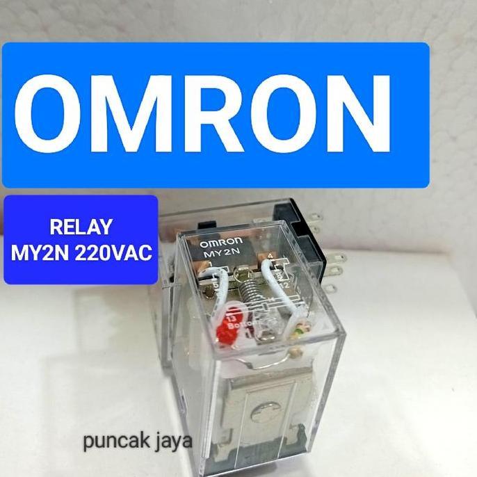 relay Omron original my2n 220vac set socket/relay Omron/relay 220vac ASLI