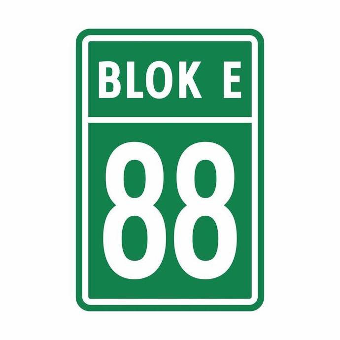 Plang Nomor Rumah 20cm x 30cm Plat Alumunium