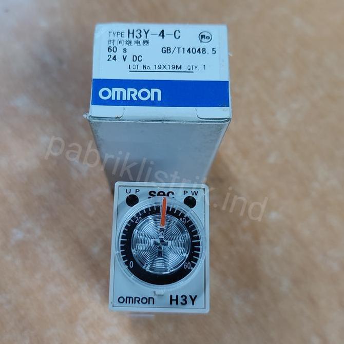 Timer relay H3Y 4 C 60s H3Y4 24VDC 24V DC DC24V Omron original PROMO