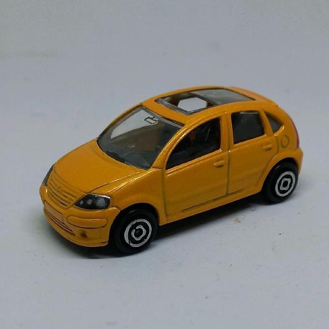 majorette citroen c3 kuning loose diecast 1/58 (s)
