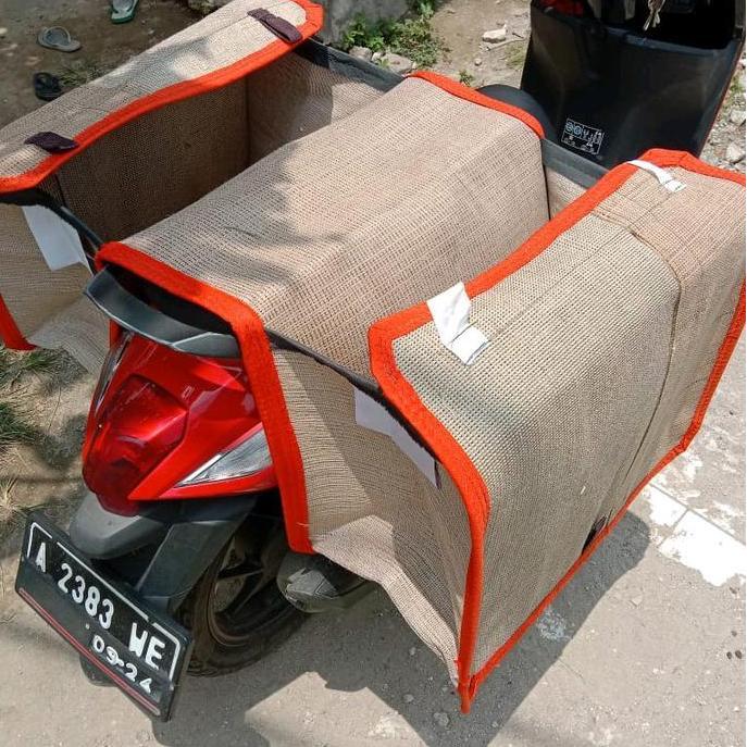Keranjang Motor/Tas Motor/Tas Kurir Bahan Goni Super Tebal Dan Lentur