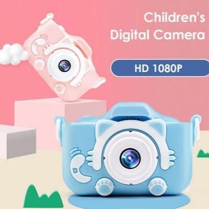 Mainan Kamera Anak Hadiah Anak Mini Kamera Digital Kamera 1810P Dual Camera