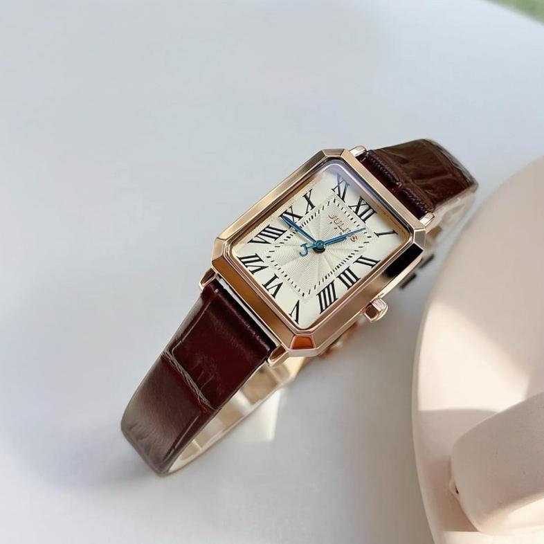 Jam Tangan Julius JA-1286 Wanita Original Korea Kotak Quartz Jam Tangan