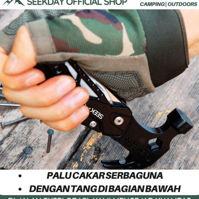 Seekday Palu Multifungsi Palu Tang Lipat Multifunctional Axe Alat Multifungsi Palu Multifungsi Palu 