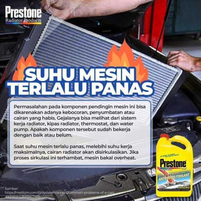 PRESTONE Antifreeze Radiator Coolant 33% - Air Radiator Mobil 3.78 L [terbaik]