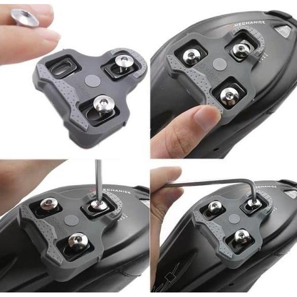 Cleat Sepatu Sepeda Road Bike Zeray Compatible Look Keo