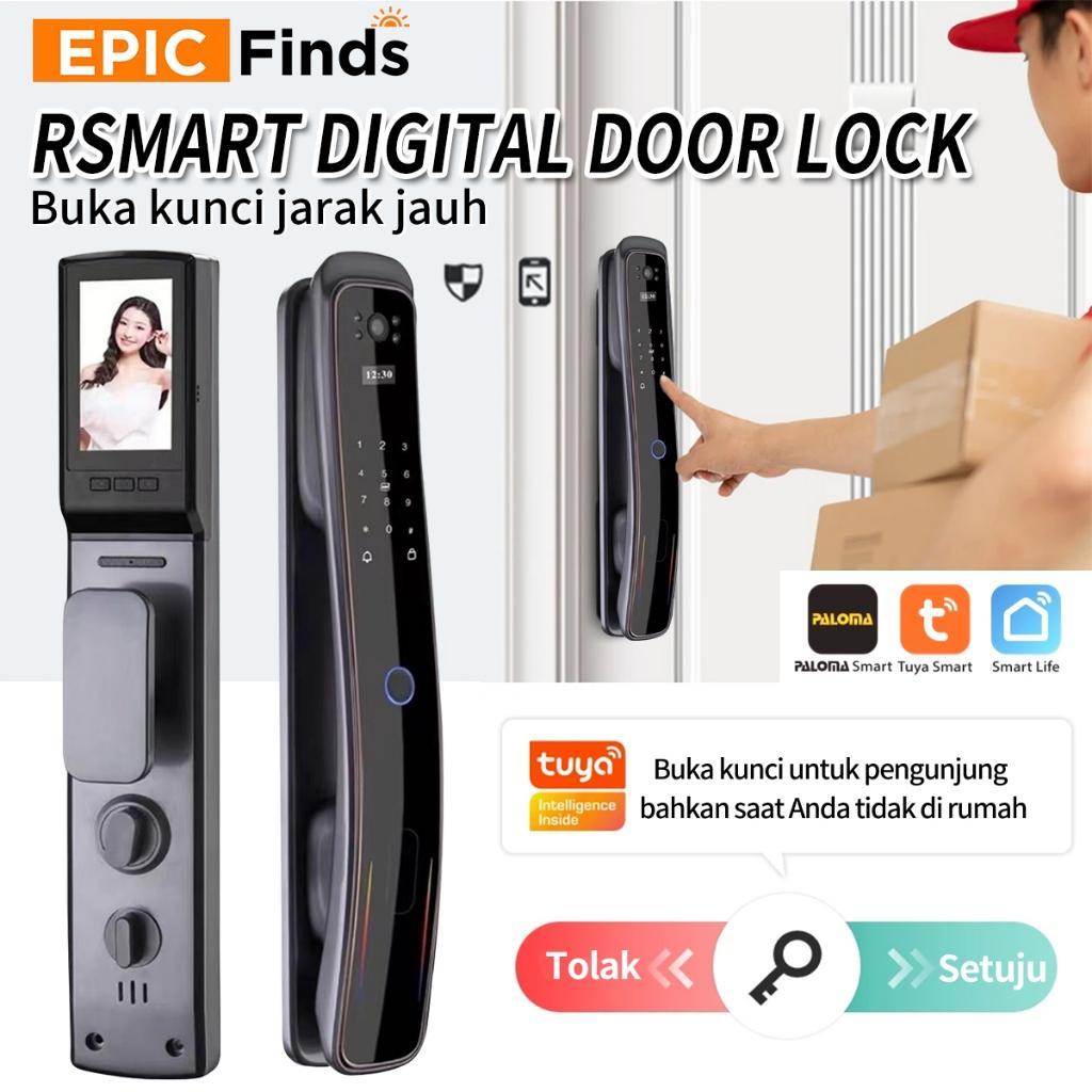 Kunci Pintu Digital Smart Fingerprint Doorlock Card Digital Code Security Electronic Lock Pintu Sidi