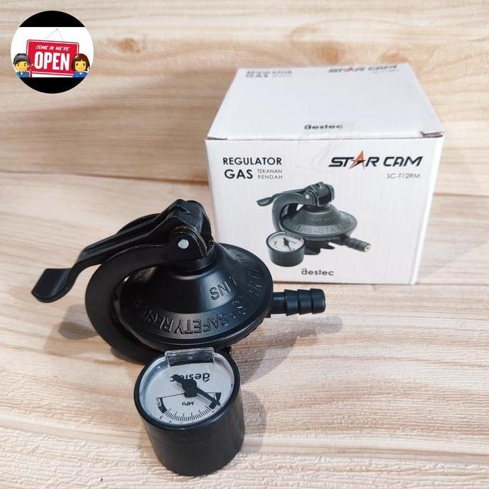 STARCAM kepala gas regulator kompor model capit jepit SC-T12RM destec