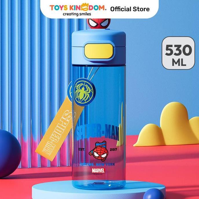 HARGA DISC - Toys Kingdom Unimass 530 ml Botol Minum Spiderman - Biru