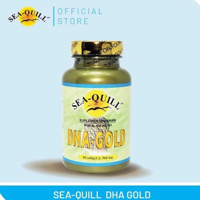 nuifarm - sea-quill dha gold 2mg 3 tab - vitamin otak & perkembangan saraf anak