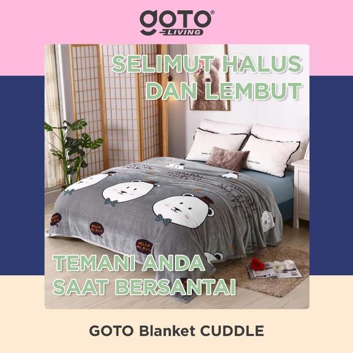Goto Cuddle Blanket Selimut Dewasa Bulu Tebal Halus Lembut Karakter