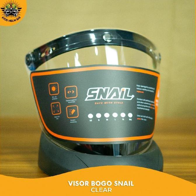 Kaca/Visor Helm Snail untuk Model Retro dengan Varian Smoke & Clear - Aksesoris, Motor, Motorcycle