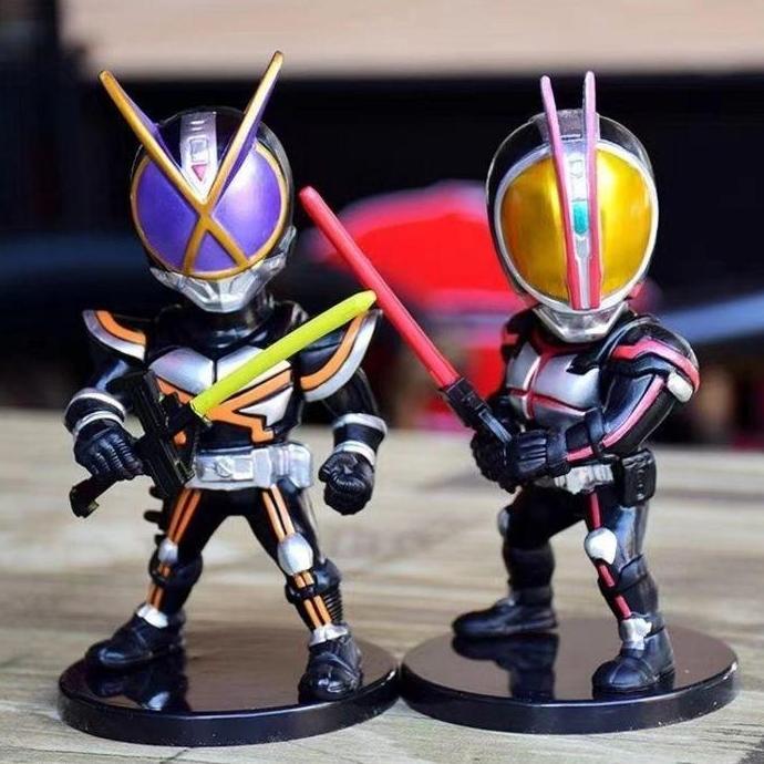 Converge Motion Action Figure Kamen Rider Faiz Decade Zi-o Delta Xaia Diend Chibi Large Size 11cm
