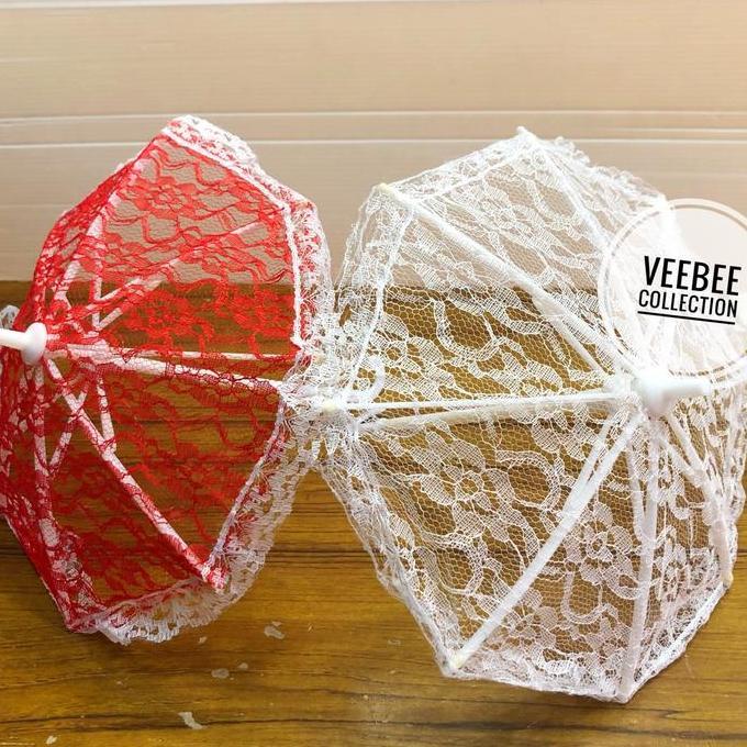 ___] Payung kecil/ payung renda/ payung hias sweet corner/ payung dekorasi