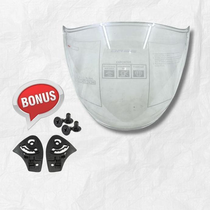 Kaca Helm Visor Helm  Force Bluetooth Speaker Oase Olike Rider Raider Warna Bening Clear