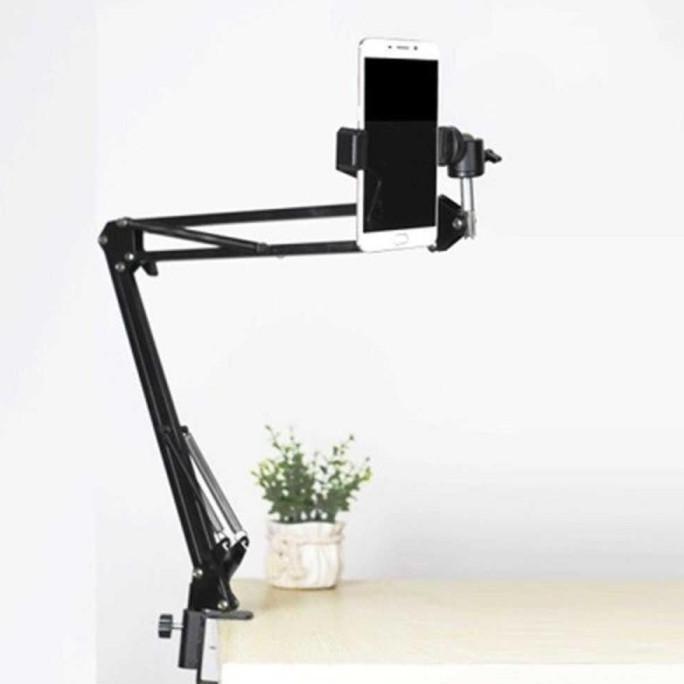 Lazypod Stand Phone Holder Tiang Hp Smartphone Klip Jepit Ranjang Meja