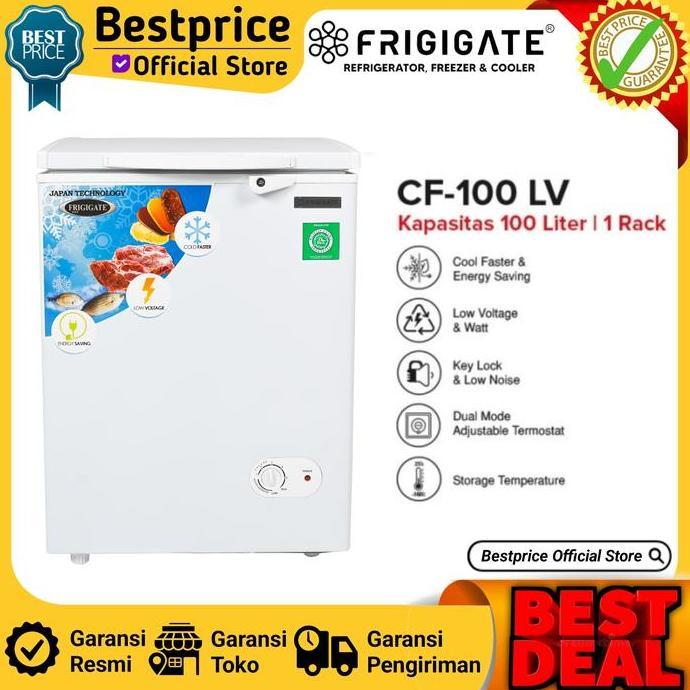 FRIGIGATE CHEST FREEZER 100 LITER F 100 LV FREEZER BOX LOW WATT