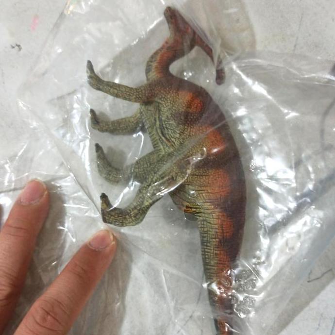 Dinosaurus Parasaurolophus Figure mainan Dino World Jurassic