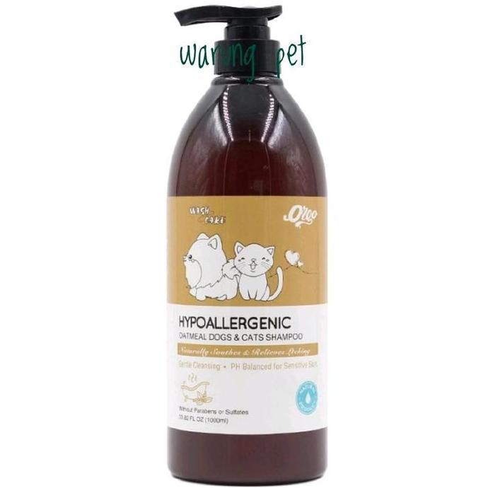 Orgo Hypoallergenic Oatmeal Dog Shampoo 1000ml - Shampoo Anjing Ultima Hypoallergenic Dog Shampoo 10
