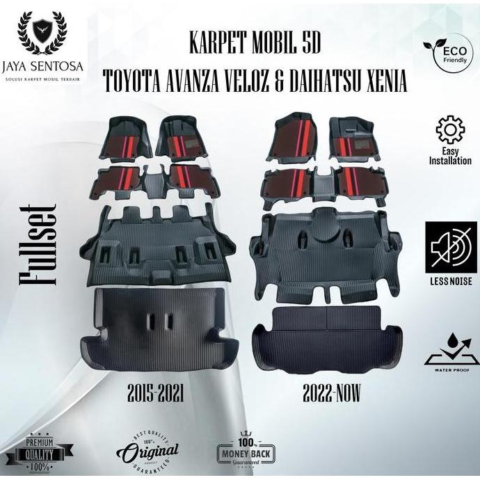 N Karpet Mobil Toyota Avanza/Veloz / Daihatsu Xenia 2015-2021 Karpet 7D
