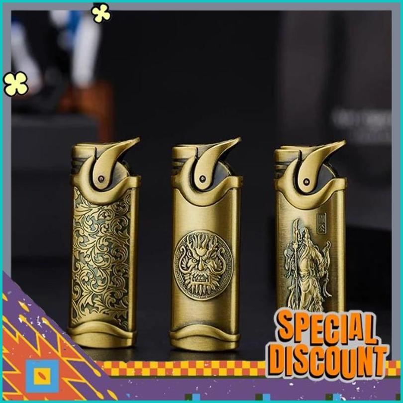 Terbaik Today Korek Unik Korek Api Motif Batik+Kepala Korek Api Bara Isi Ulang Gas Rj3844 Dr-02