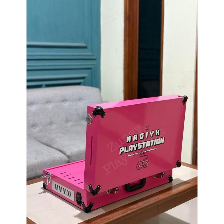 Playbox dengan Instalasi kabel PS3 PS4 FREE CUSTOM LOGO ps box versi slim (TANPA MONITOR)