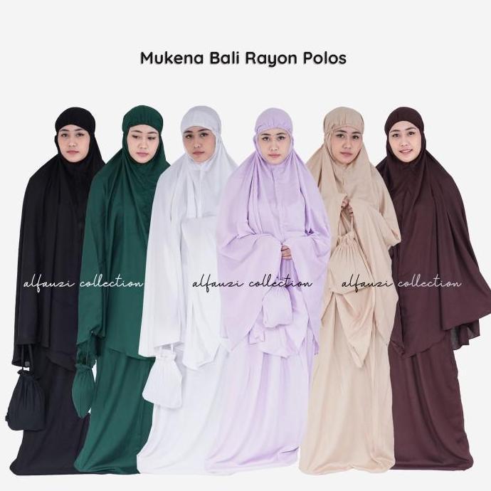Mukena Bali Polos Putih