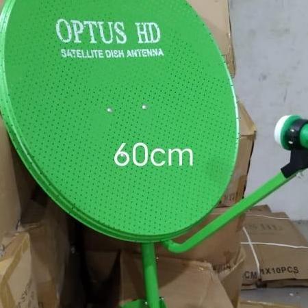 TERMURAH - odu plat parabola optus lubang 60cm komplit