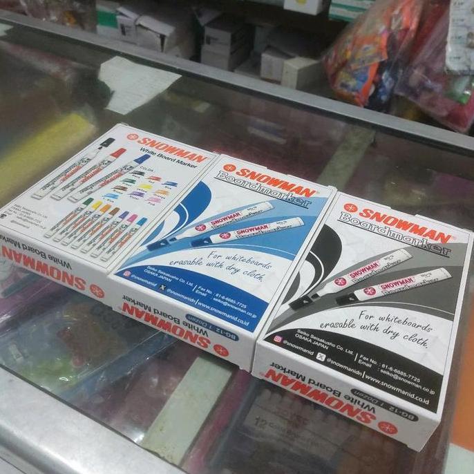 NEW Spidol Snowman whiteboard isi 12pcs/1 lusin