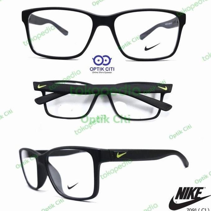 Frame Kacamata Pria Nike 7091 Sporty Ringan Gratis Lensa Minus