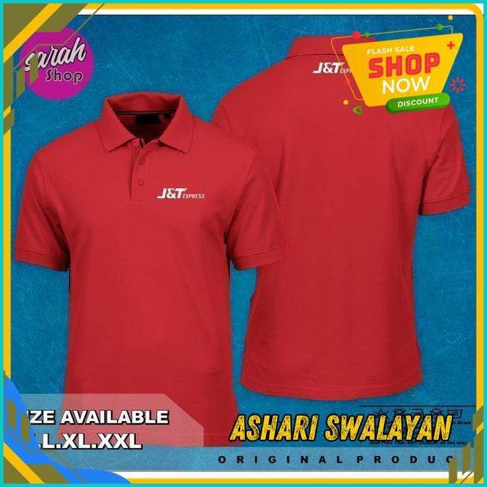 KAOS POLO SHIRT TSHIRT BAJU KERAH DISTRO JNT EXPRESS POLOS CUSTOM INDONESIA PRIA WANITA KEREN COSTUM