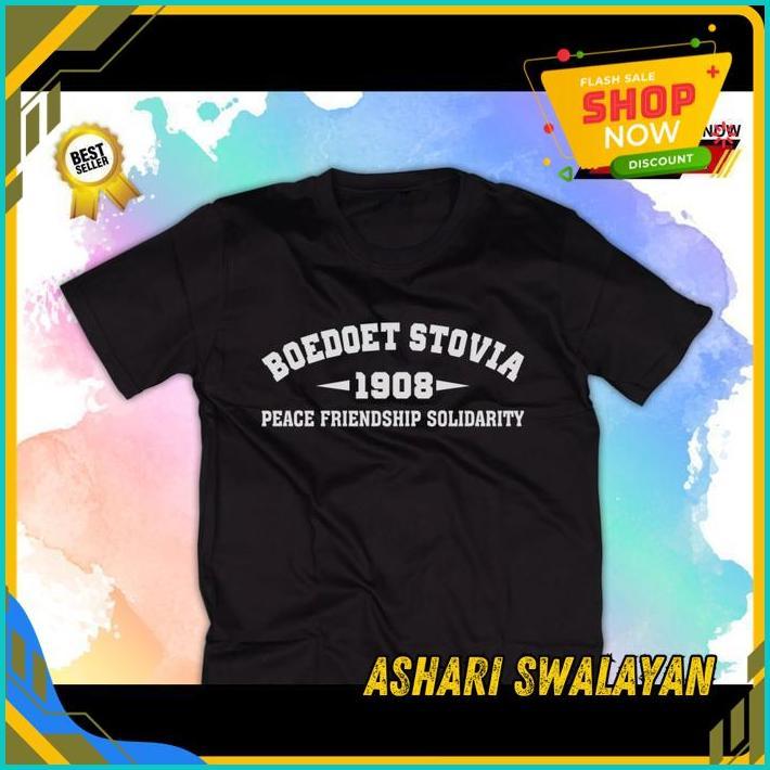 KAOS TSHIRT BAJU MURAH COMBED 30 DISTRO STM SOLIDARITY BOEDOET STOVIA 1908 CAMP JAVA JAKARTA COSTUM 