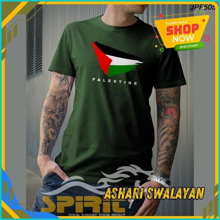 KAOS BAJU BENDERA SAVE GAZA MUSLIM ISLAMI PALESTINA DAKWAH PRIA WANITA COSTUM LOKAL INDONESIA