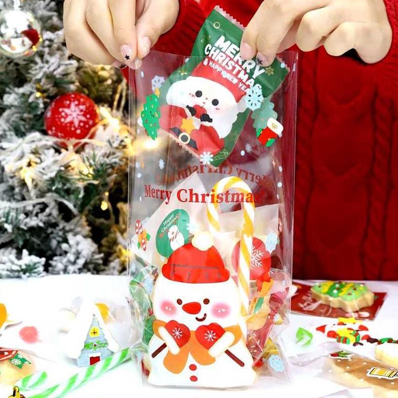 [Ecer] Plastik Snack Natal Lucu Bungkusan Hampers Souvenir Parcel Christmas Bags Trend