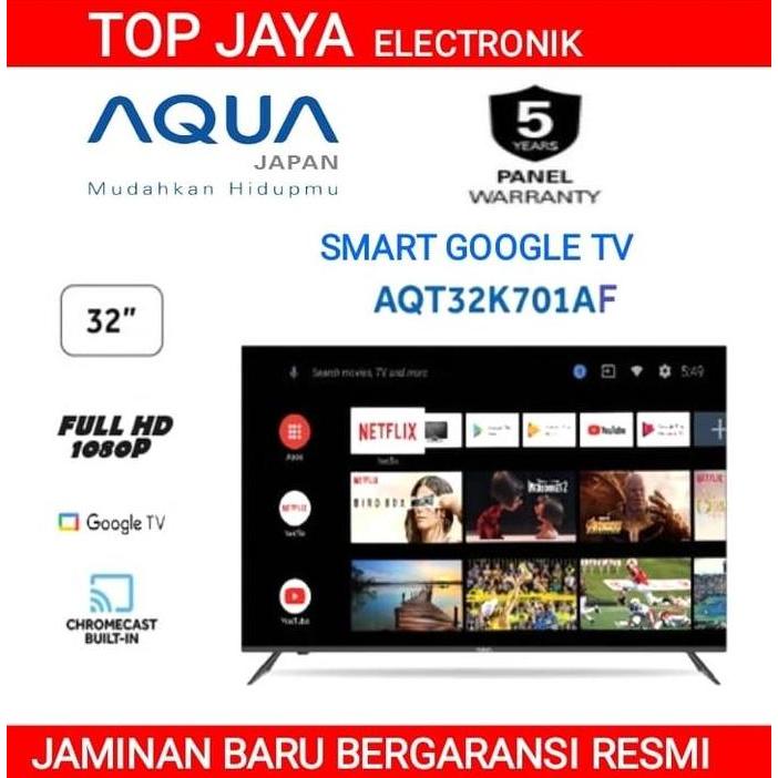 Terlaris Led Tv Aqua 32 Inch Smart Android Google Digital Tv