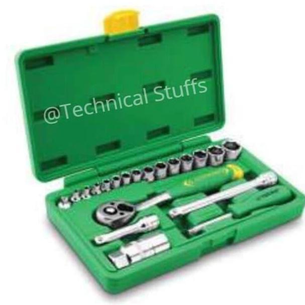 Kunci Sok Set Tekiro 21 Pcs Soet Wrench 14 38 Tekiro 21Pcs