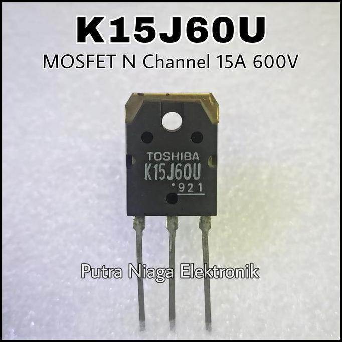 (1) K15J60U Mosfet N-Channel TK15J60U 15N60 15A 600V putran1a