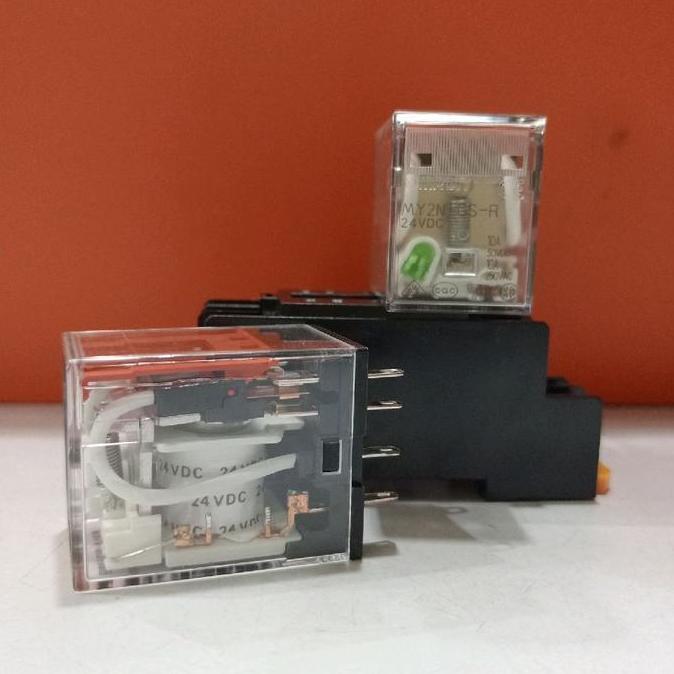 relay my2n gs my2n-gs-r 24vdc 5a 8pin original set socket TERBARU