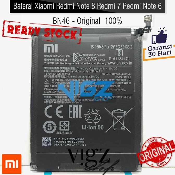 Baterai Xiaomi Redmi Note 8 Redmi 7 Redmi Note 6 Bn46 Original 100%