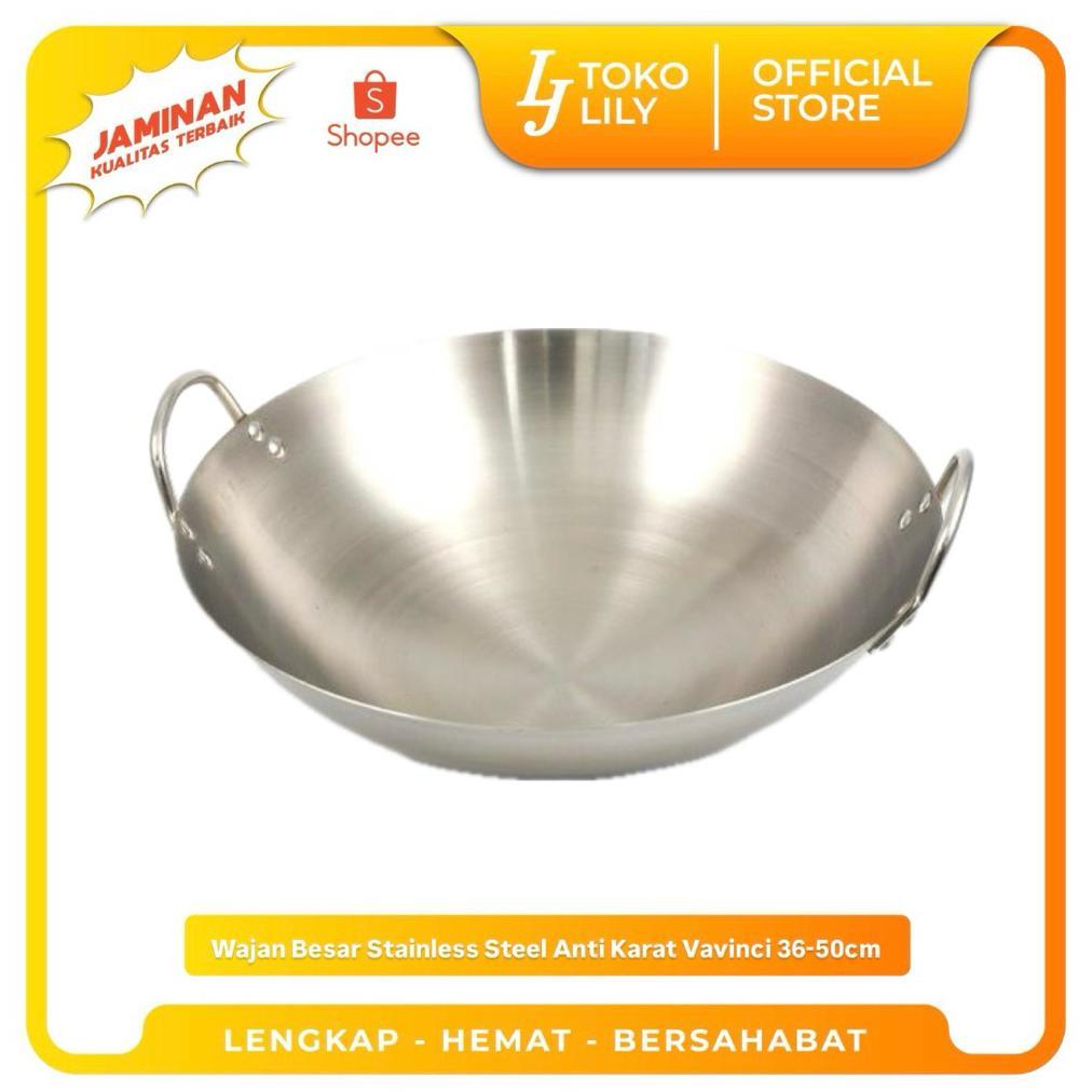 Wajan Besar Stainless Steel Anti Karat Vavinci 36-50cm