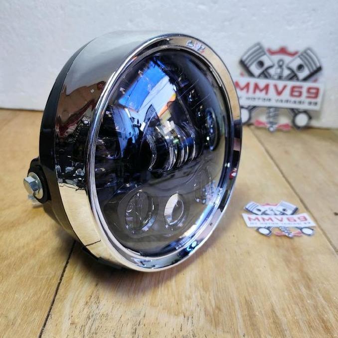 Promo BATOK TIGER REVO NEW SET LAMPU DAYMAKER 7INC 19 LED sport day Motorcycle Reflektor mp primus D