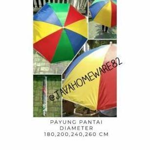 Payung Tenda / Payung Pantai ukuran 240cm, 260cm CO