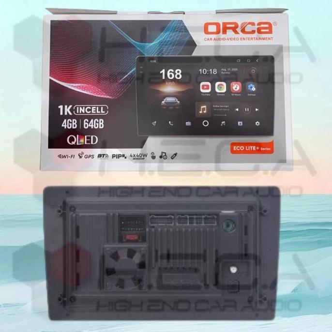 Murah Orca Eco Lite+ Series 4/64 Gb 10" Inch Android Lite Plus Adr-9988 Head Unit Tape Tv Mobil Lite