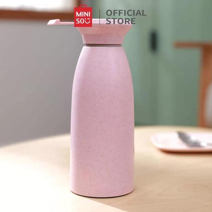Miniso Botol Minum Kaca 350 ml Jerami gandum