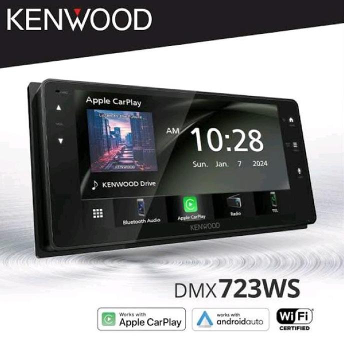Sale Kenwood Dmx723Ws 200Mm Widescreen Apple Car Play Android Auto Innova Avanza Xenia Usb Mirroring